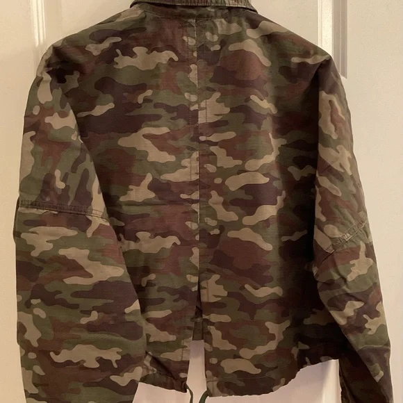 Hudson Jeans Cropped Military Anorak Jacket - NWT - Size Medium - Picture 8 of 13